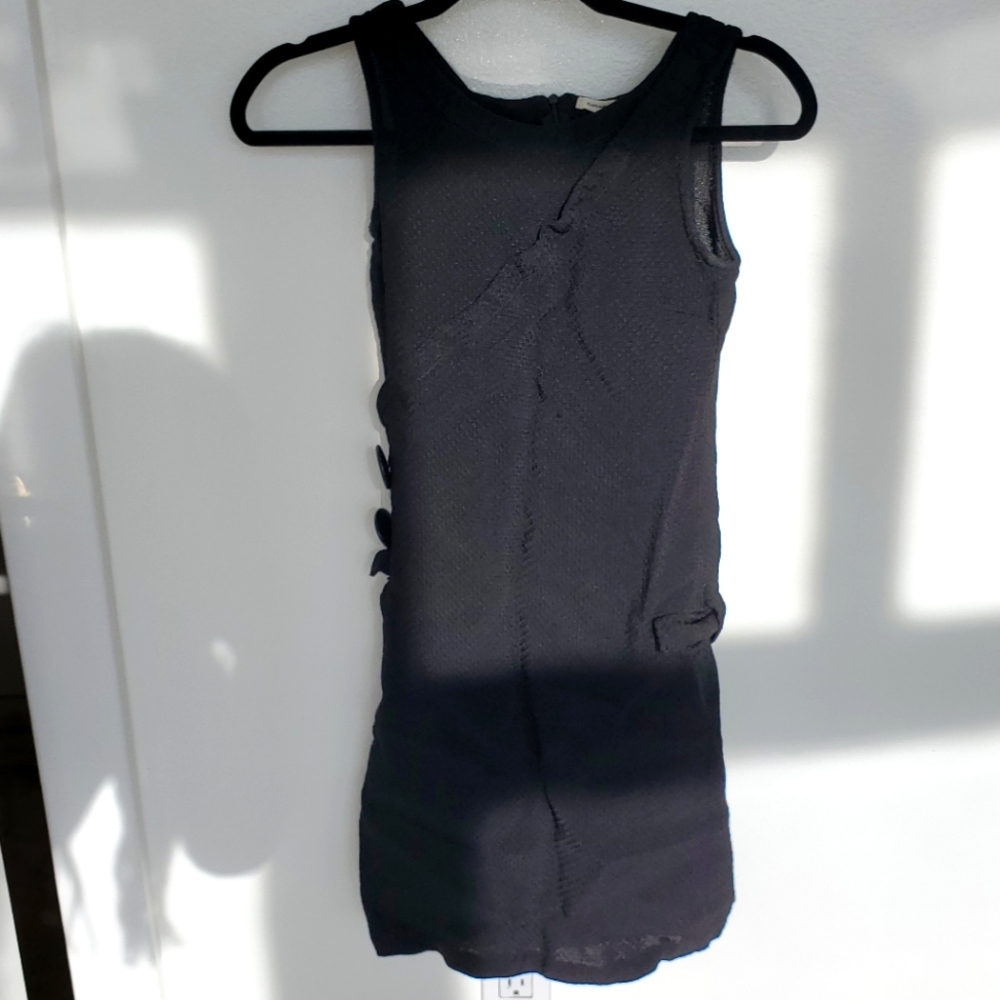 Italian Costume National 38 little black dress mini sleeveless with pock…